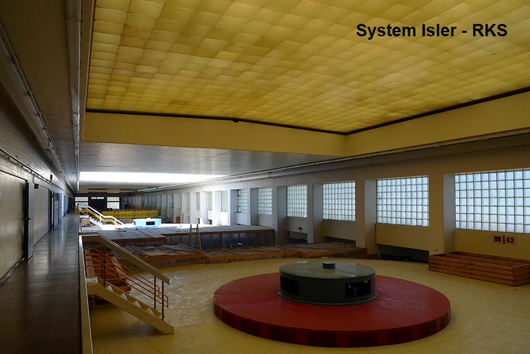 Movable skylights of the Rhine power station Bad S&auml;ckingen